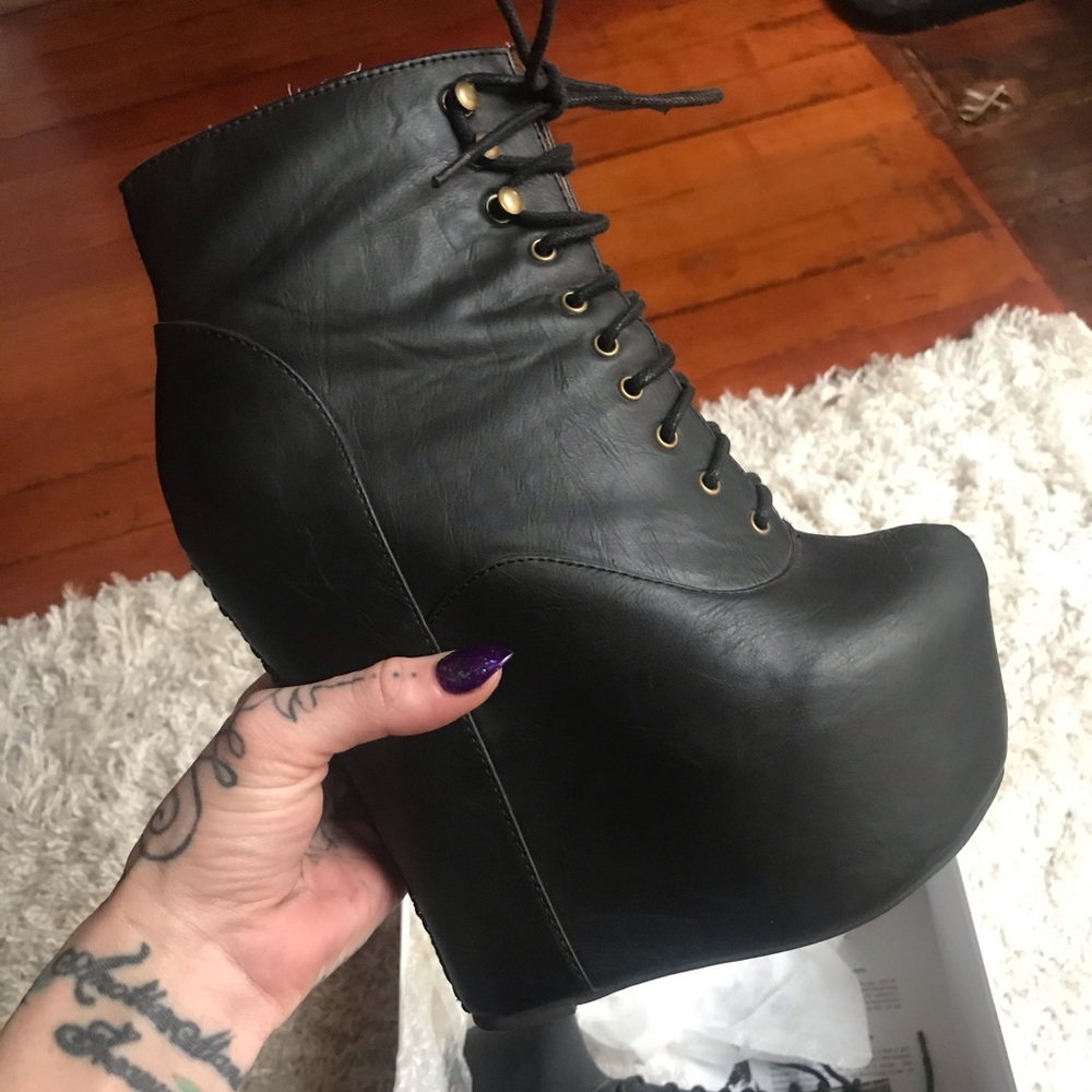 Jeffrey Campbell wedge heel damsel